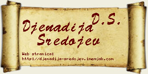 Đenadija Sredojev vizit kartica